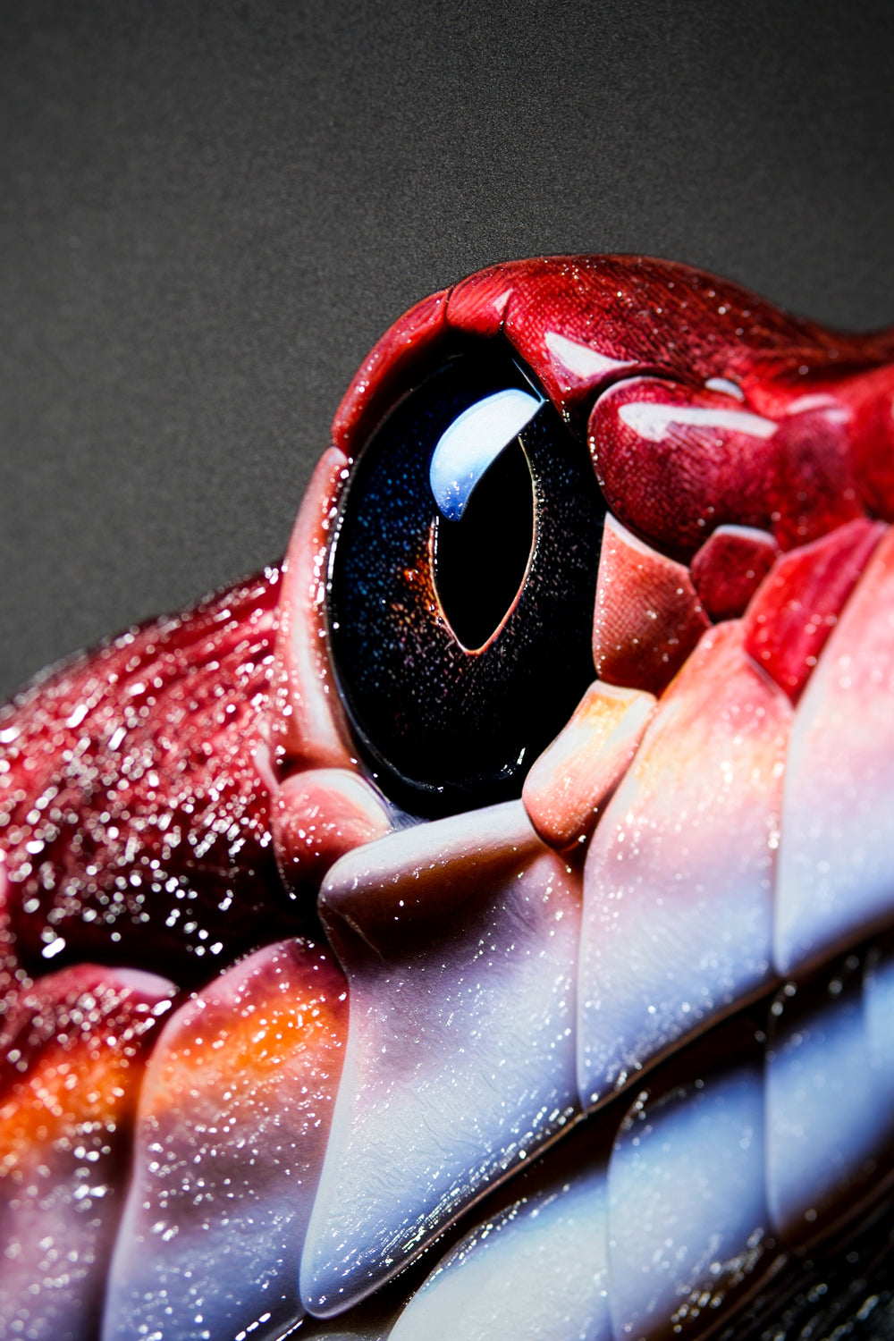 Dark Symbiote Noir — Haptic 3D Embossed + High-Gloss Lacquer Print