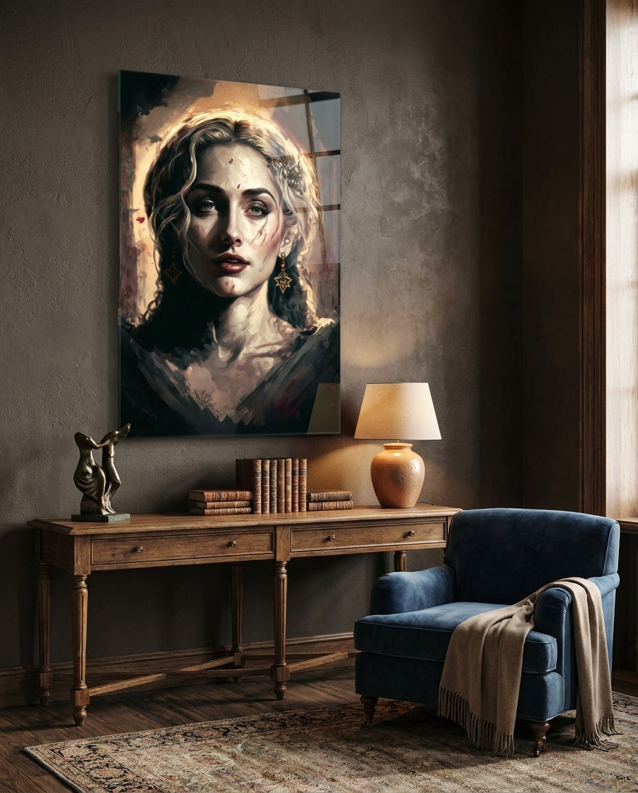 Madonna Glass Wall Art || Designer Collection