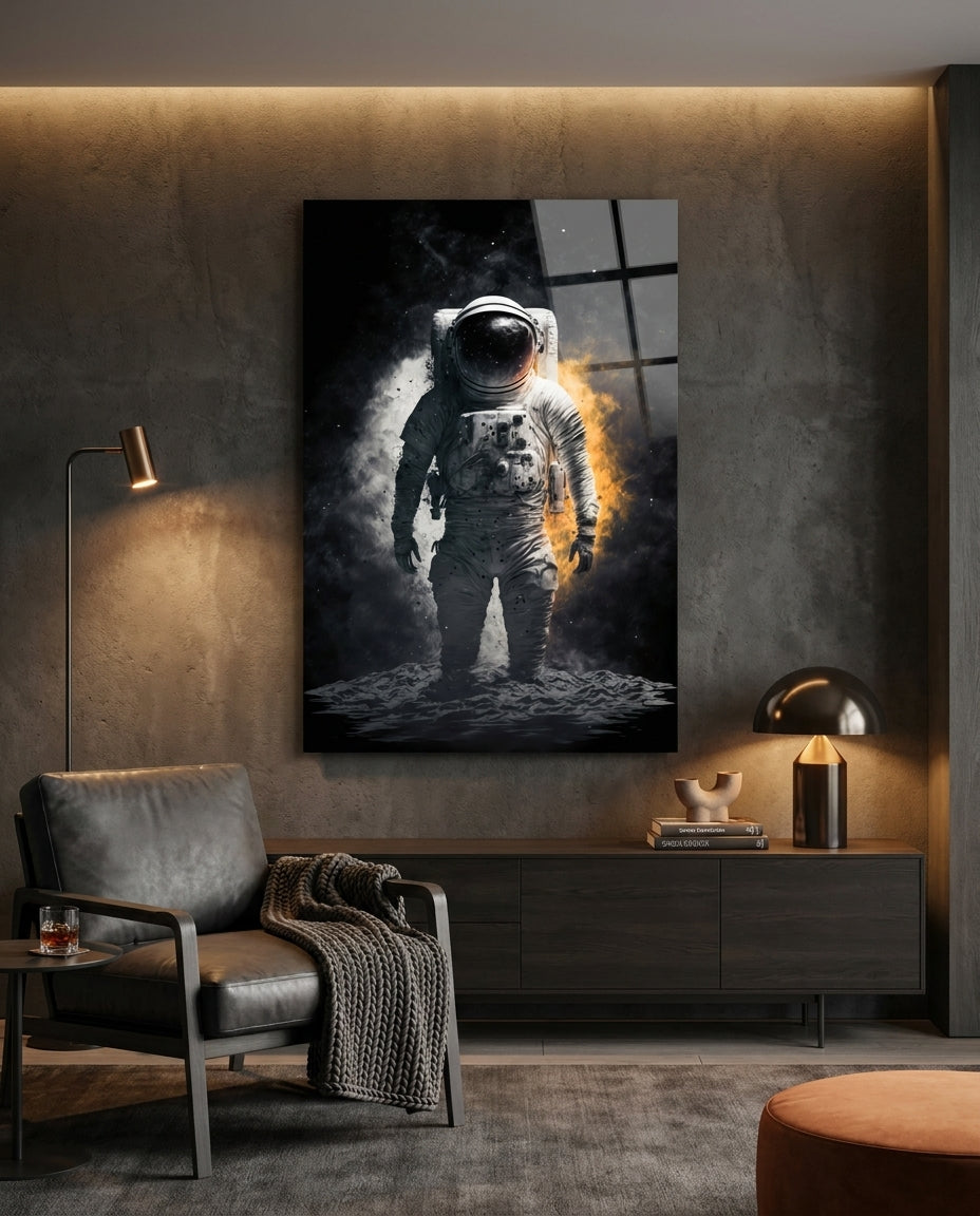 Astronaut Glass Wall Art || Designer Collection