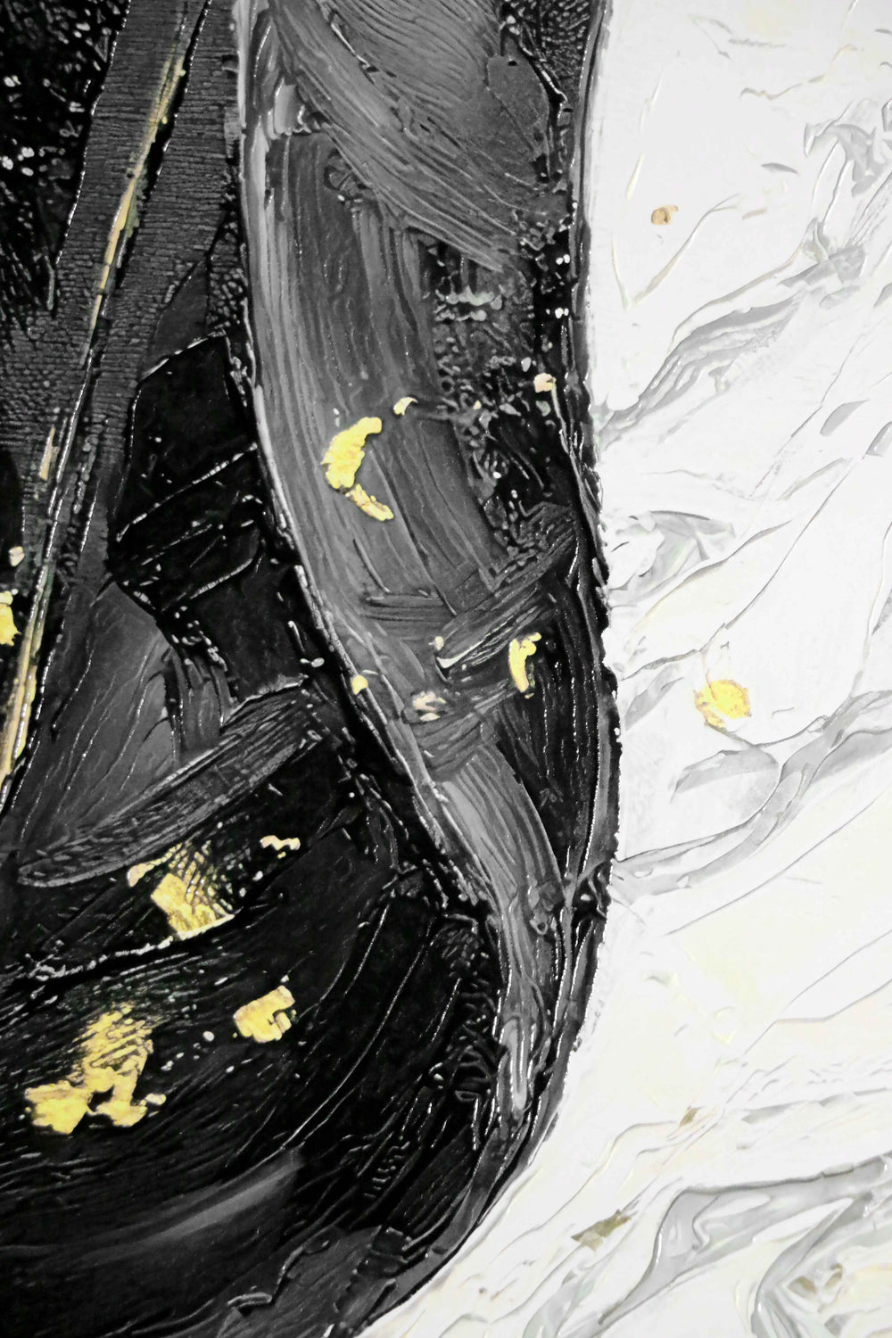 Gilded Leaf & Feather Reverie — 3D Haptic Embossed High-Gloss Luxury Wall Art