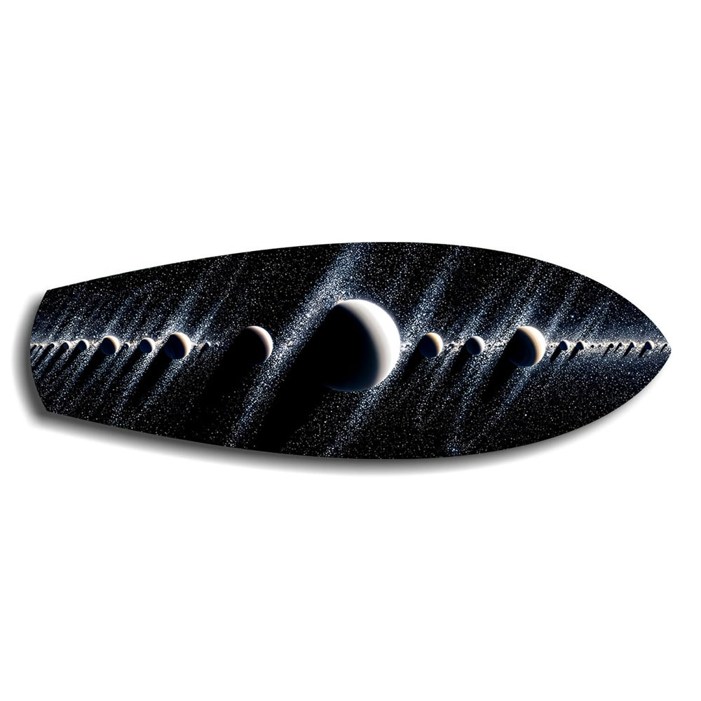 Planetary Alignment Galaxy Glass Wall Art.