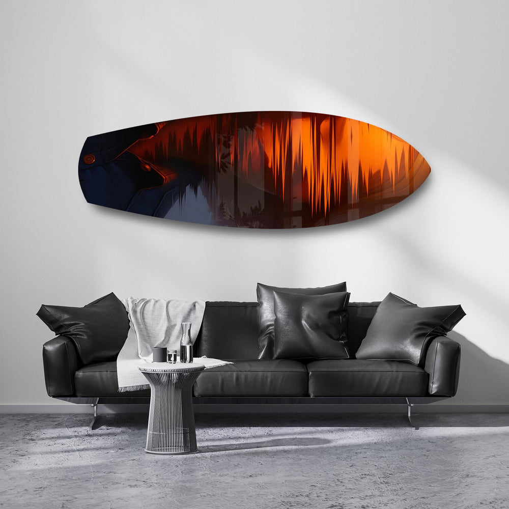Cinematic Cowboy Silhouette Glass Wall Art.