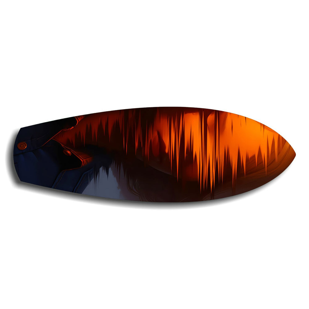 Cinematic Cowboy Silhouette Glass Wall Art.