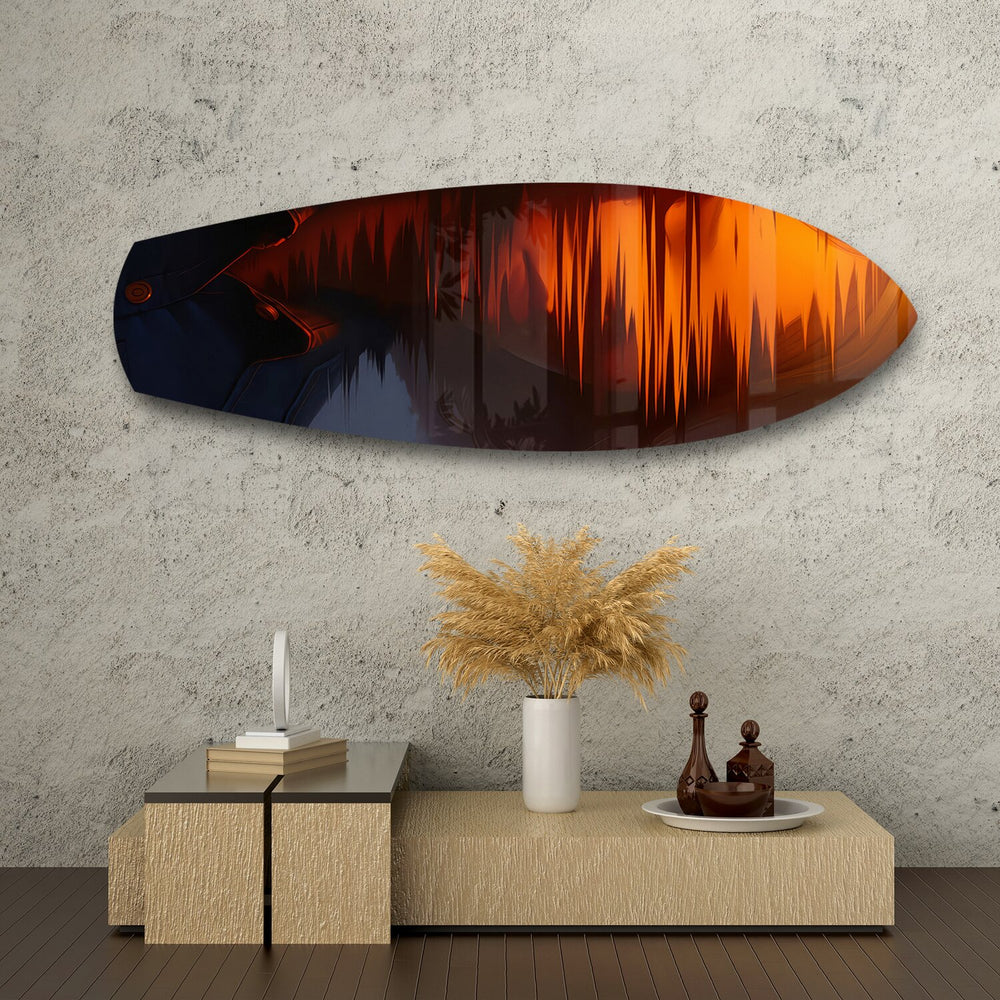 Cinematic Cowboy Silhouette Glass Wall Art.