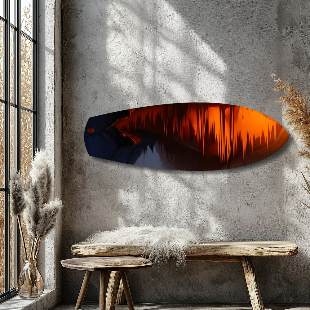 Cinematic Cowboy Silhouette Glass Wall Art.