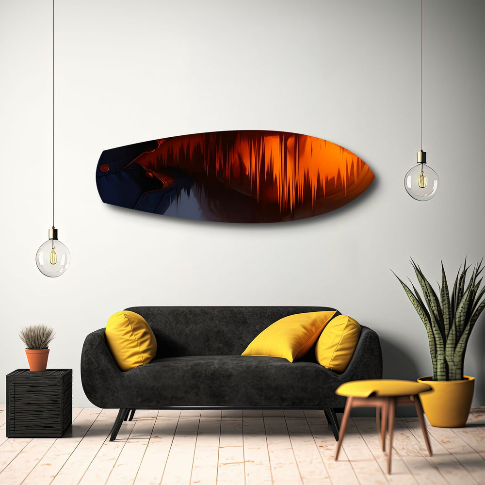 Cinematic Cowboy Silhouette Glass Wall Art.