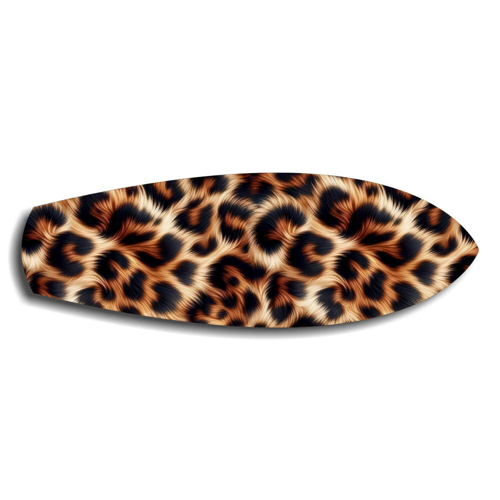 Leopard Print Glass Wall Art.