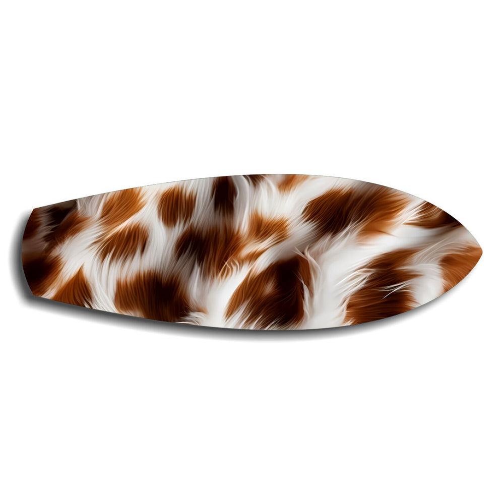 Cow Hide Texture Glass Wall Art.