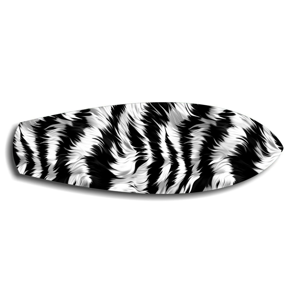 Zebra Stripe Glass Wall Art.