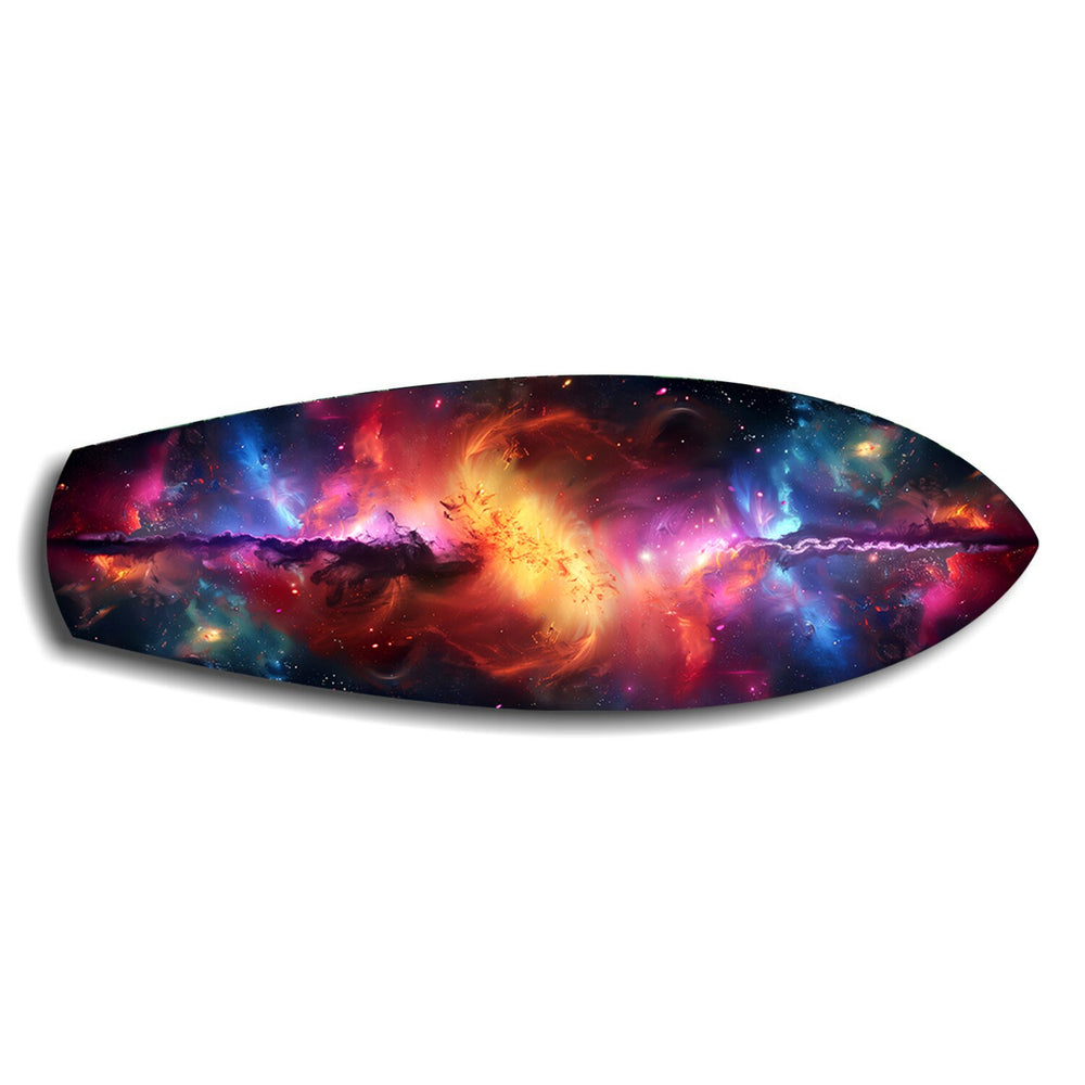Cosmic Nebula Galaxy Glass Wall Art.