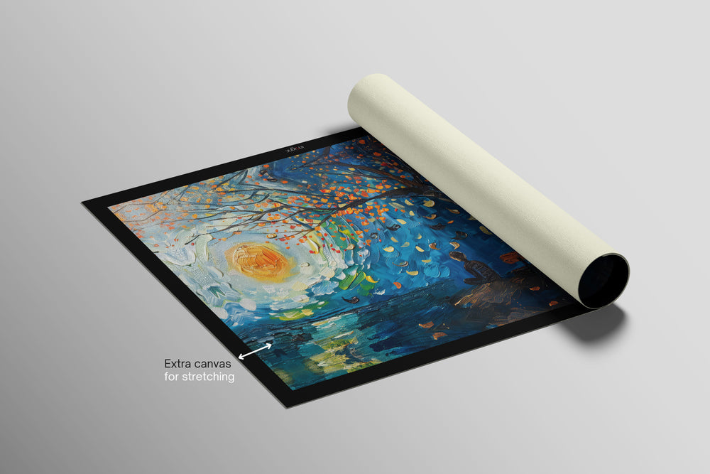 Lunar Serenade — Haptic 3D Embossed + High-Gloss Lacquer Print