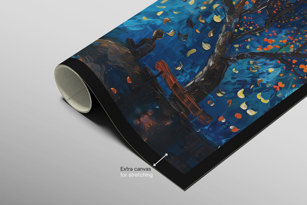 Lunar Serenade — Haptic 3D Embossed + High-Gloss Lacquer Print