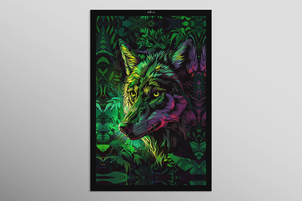 Neon Canopy Alpha — Impresión háptica con relieve 3D + laca de alto brillo