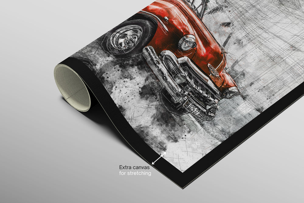 Crimson Chrome Classic — Haptic 3D Embossed + Gloss Lacquer Print