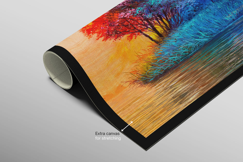 Crimson Frost Solitude — 3D Haptic Embossed High-Gloss Luxury Wall Art