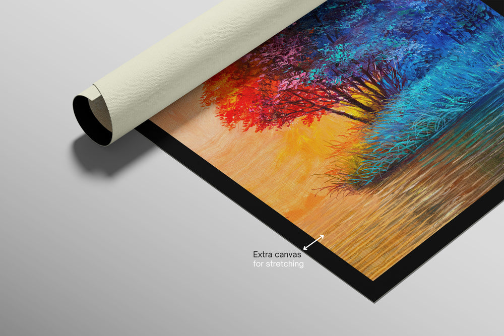 Crimson Frost Solitude — 3D Haptic Embossed High-Gloss Luxury Wall Art
