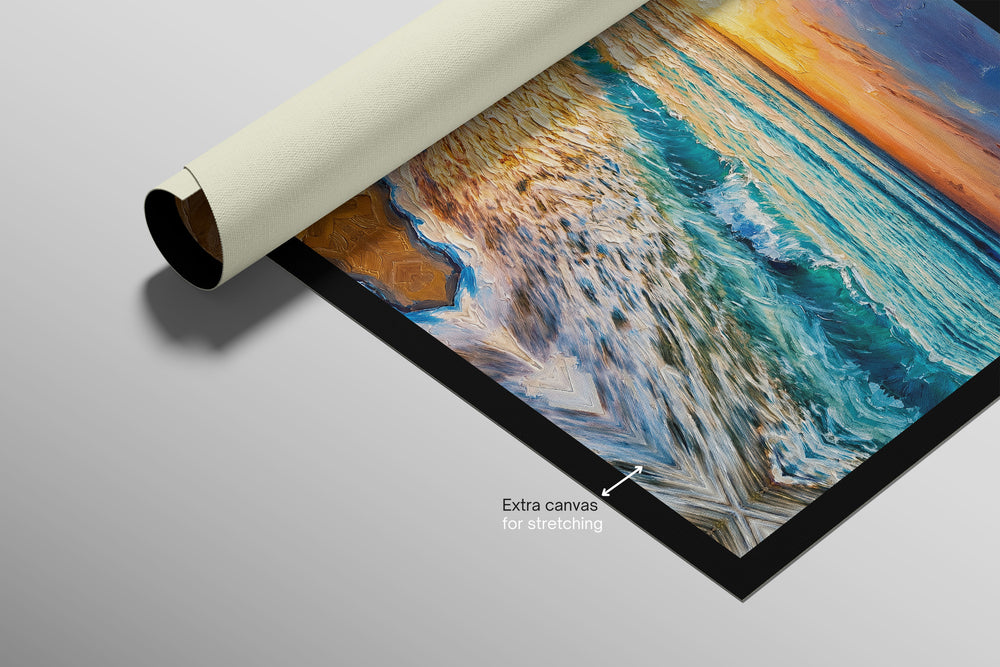 Splendore della costa azzurra — Quadro da parete di lusso 3D a rilievo aptico ad alta lucentezza