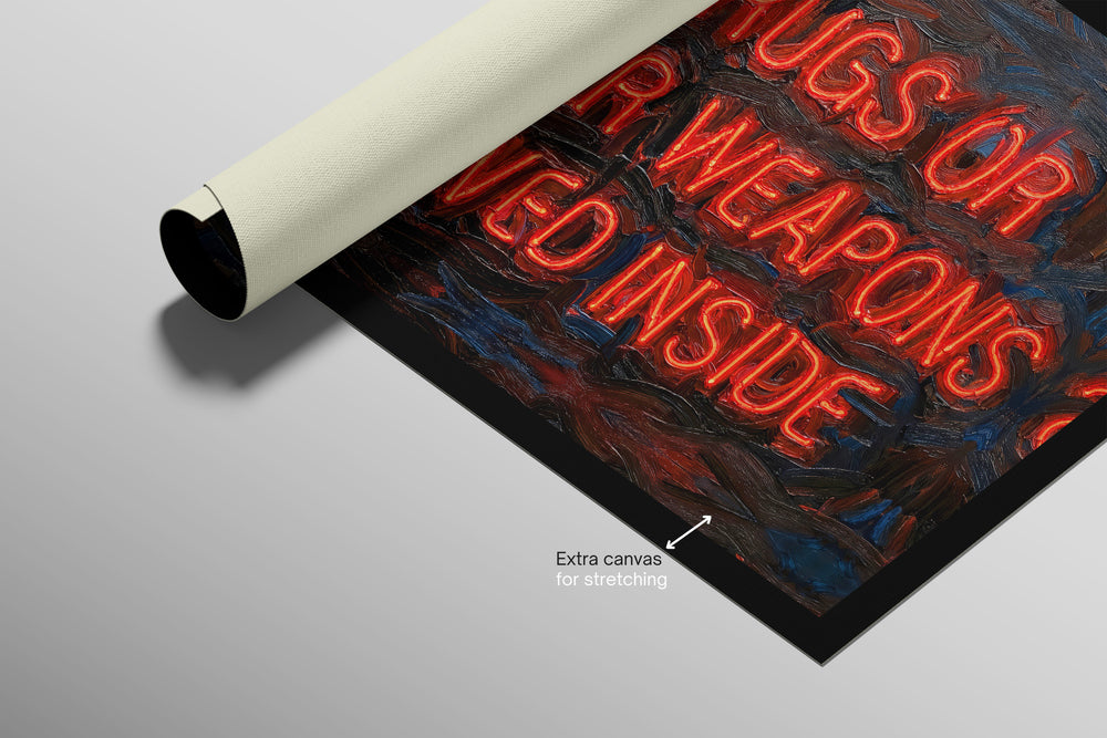 Urban Mandate — Una advertencia eléctrica en impasto 3D