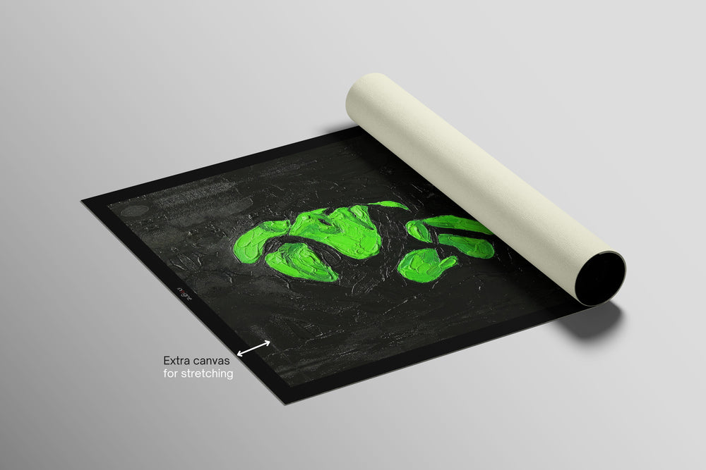 Emerald Silence – 3D Haptic Embossed High-Gloss Luxury Wall Art