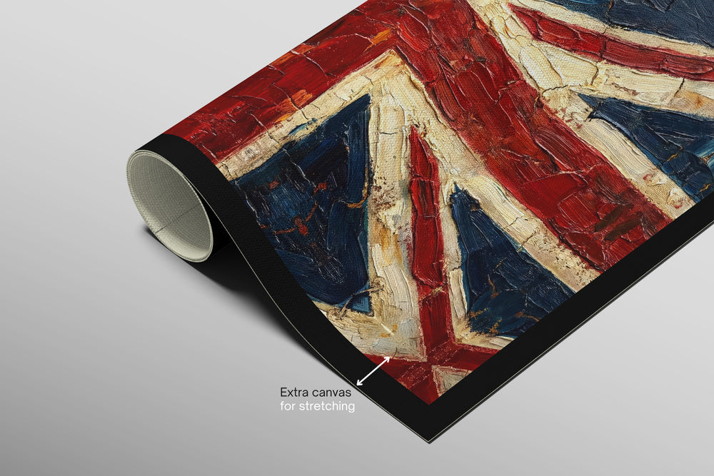 Imperial Heritage: Sculpted Union Jack — 3D Haptic Embossed High-Gloss Luxury Wall Art