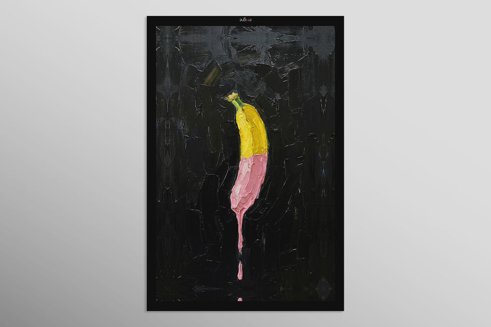 Velvet Drip — 3D Haptic Embossed High-Gloss Luxury Wall Art
