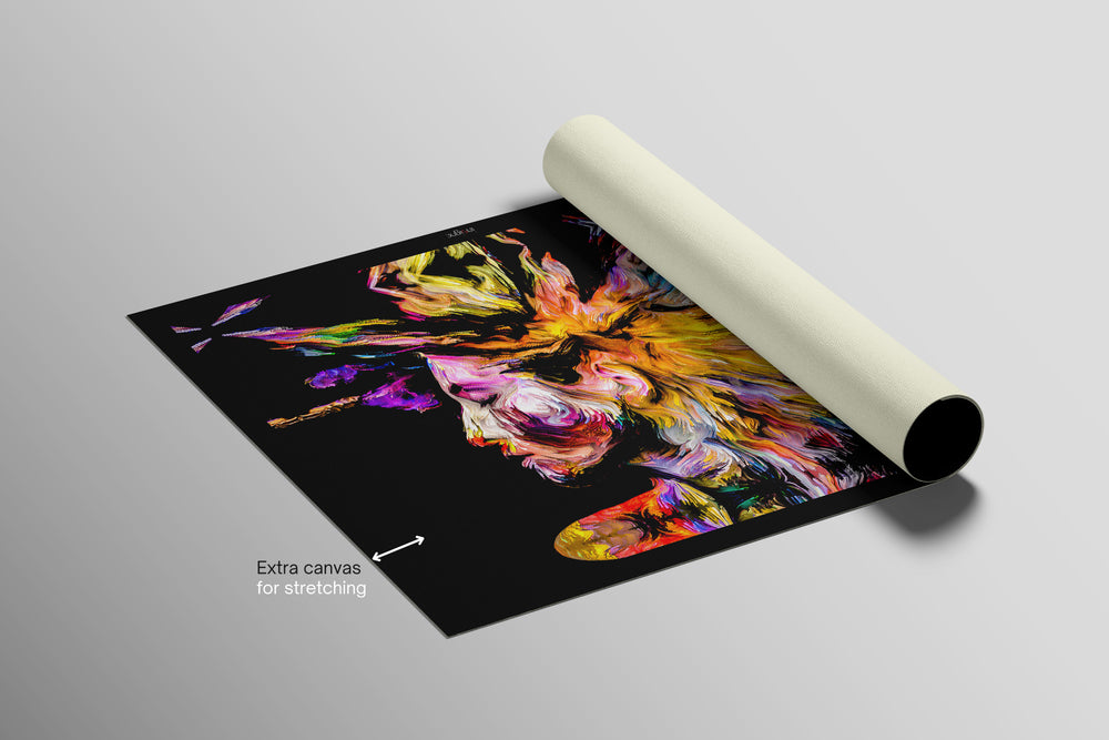 Chromatic Soul Radiance — 3D Haptic Embossed High-Gloss Luxury Wall Art