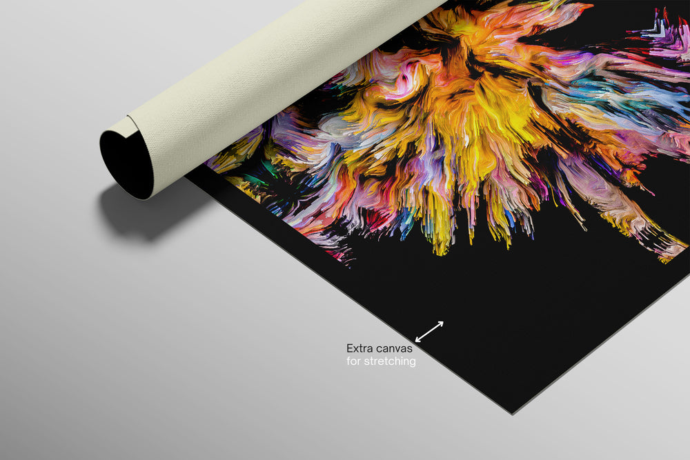 Chromatic Soul Radiance — 3D Haptic Embossed High-Gloss Luxury Wall Art