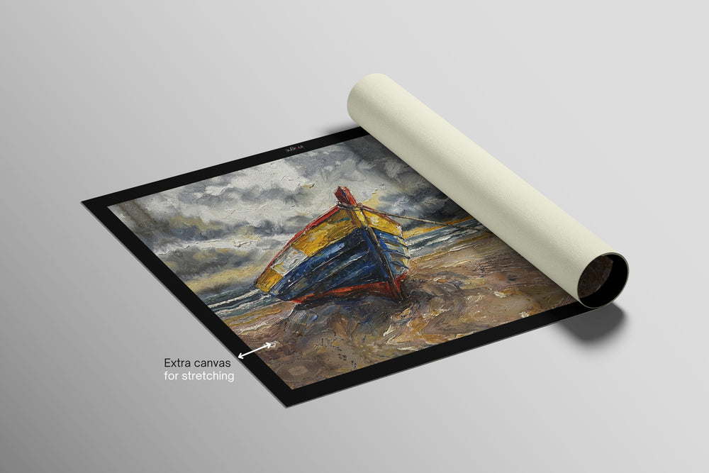 Weathered Shoreline Sentinel — 3D Haptic Embossed High-Gloss Luxury Wall Art