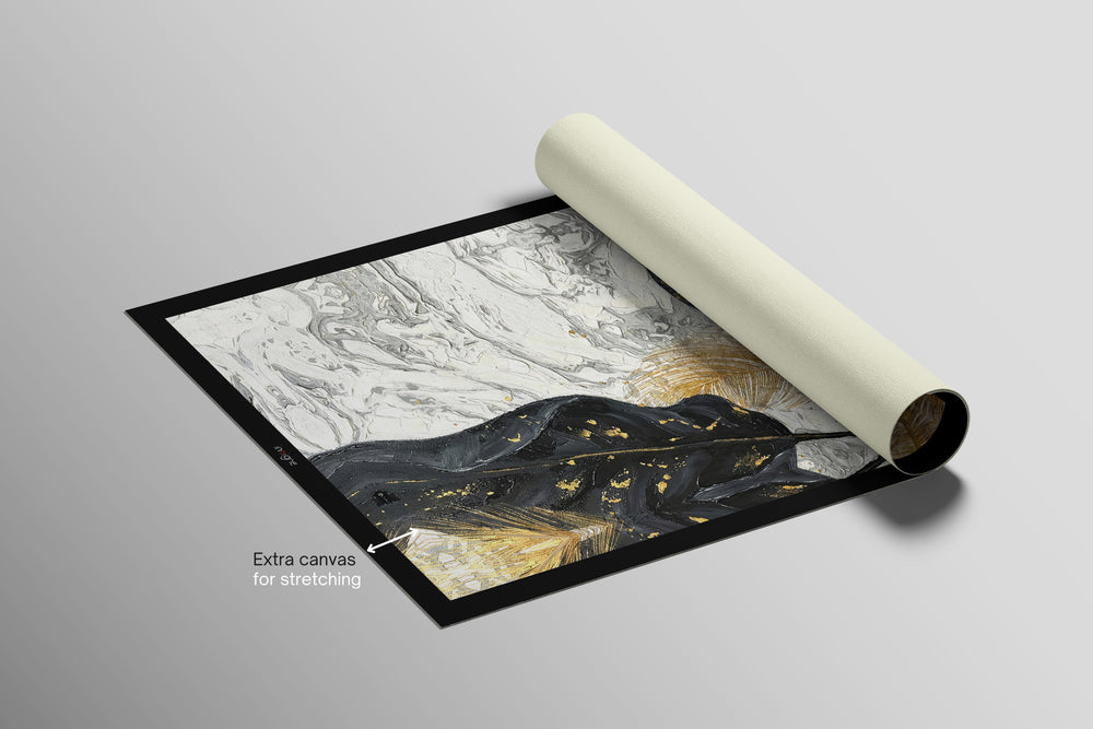 Gilded Leaf & Feather Reverie — 3D Haptic Embossed High-Gloss Luxury Wall Art