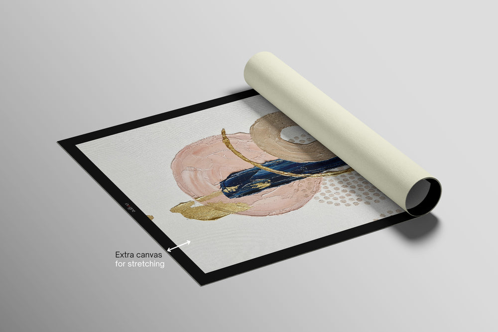Orbita zaffiro e rosa — Quadro da parete di lusso 3D a rilievo aptico ad alta lucentezza