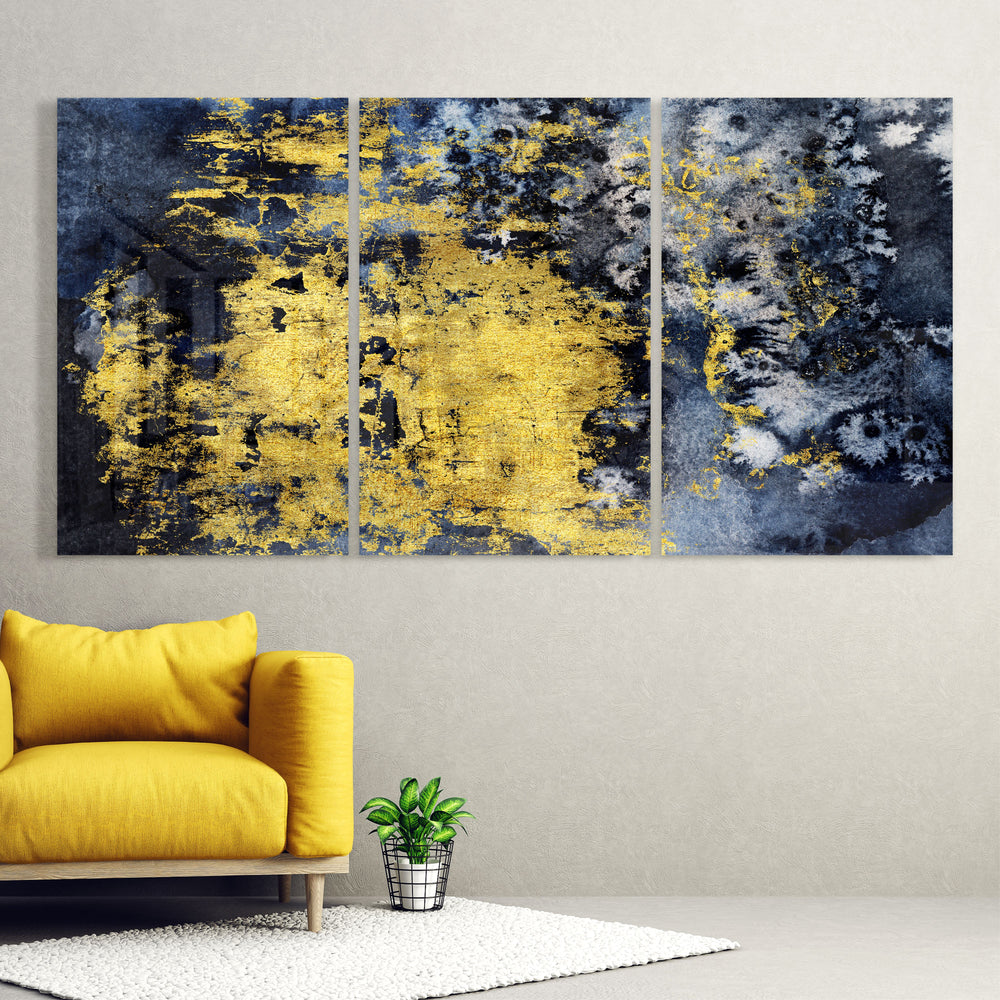 Gold Stain Mega Glass Wall Art.
