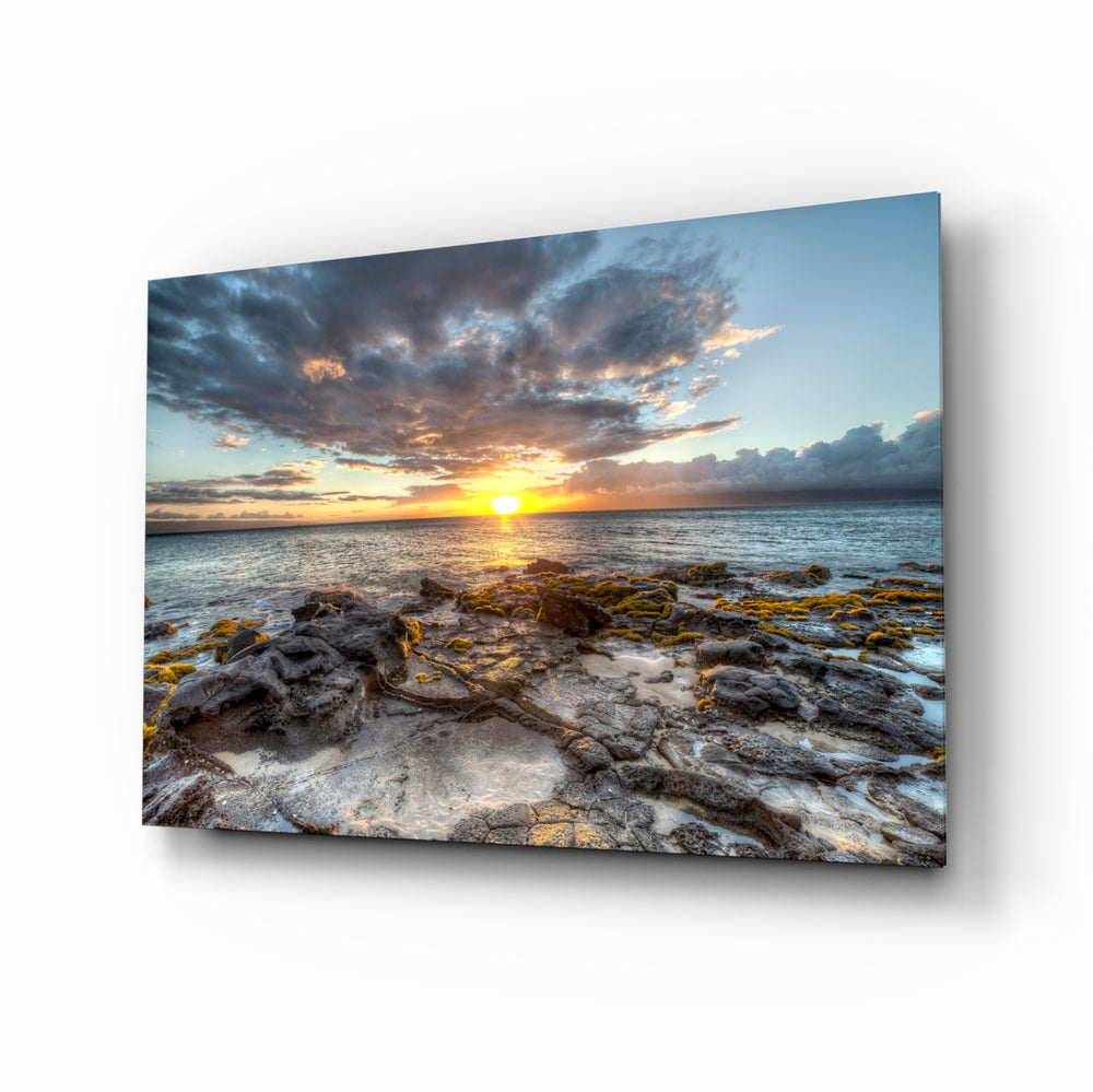 Sea View HDR coastal panel bringing drama to a contemporary living space