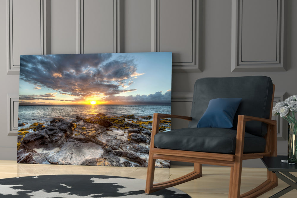 Sea View artwork above a dining table inviting open conversation