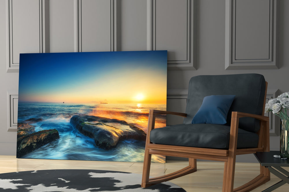 Sea View artwork bringing meditative atmosphere to a tranquil hallway