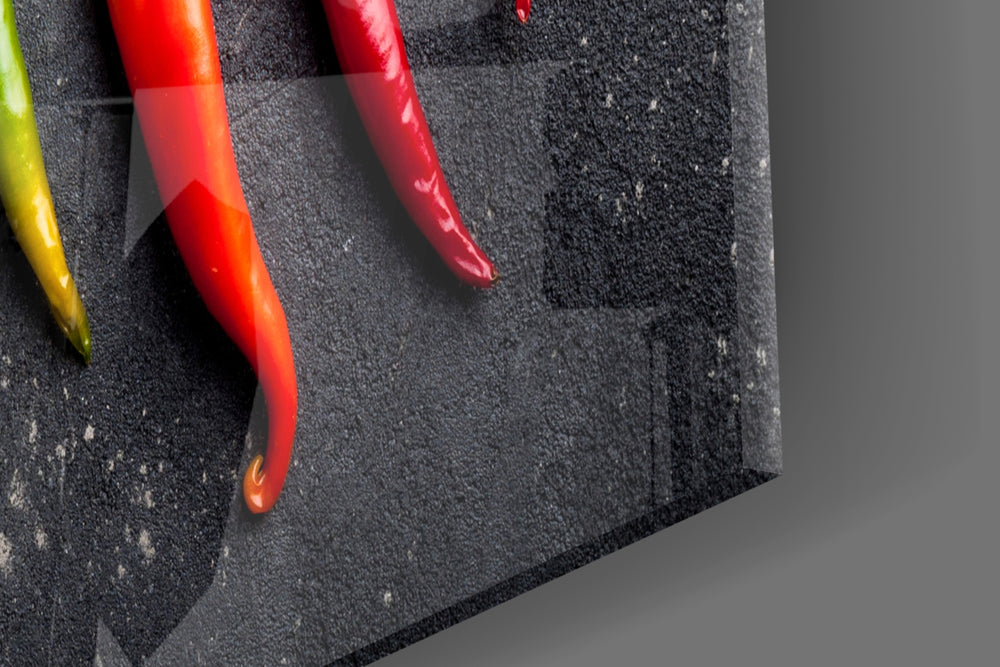 Pepper panel catching overhead light to reveal its bold palette