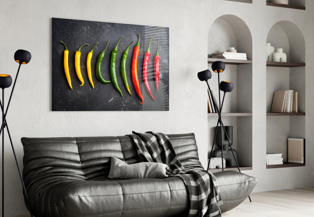 Pepper panel adding culinary character to a dining room