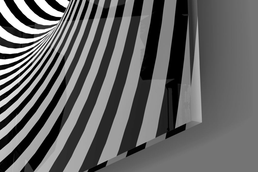 Illusion panel catching direct light to reveal its sharp monochrome