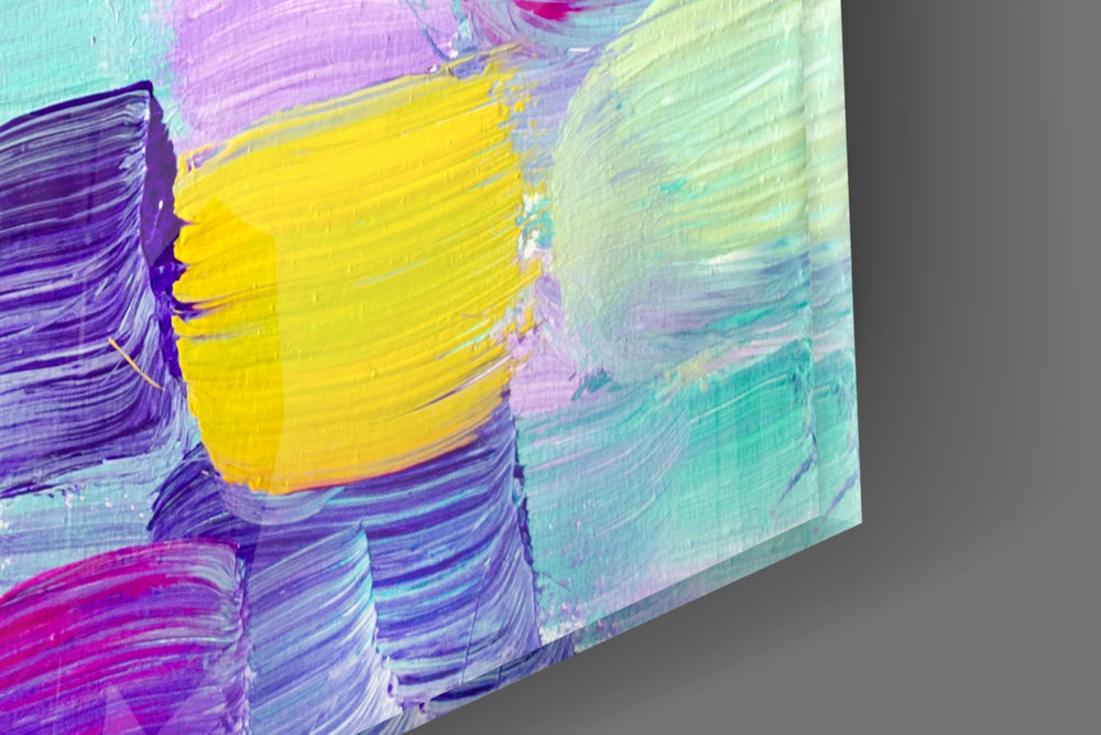 Abstract panel catching window light to reveal its soft palette