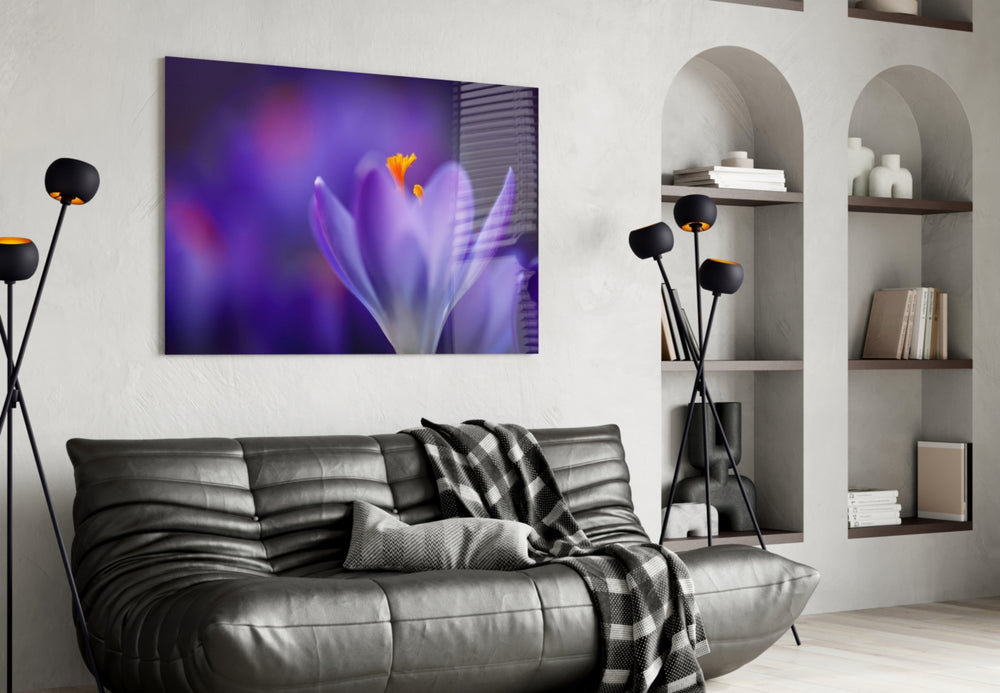 Flower panel adding spring bloom to a dressing or vanity area