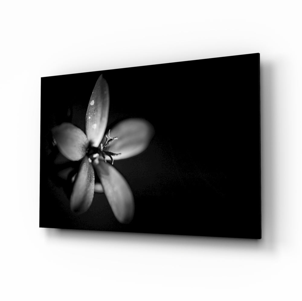 Single flower panel bringing elegant restraint to a contemporary living space