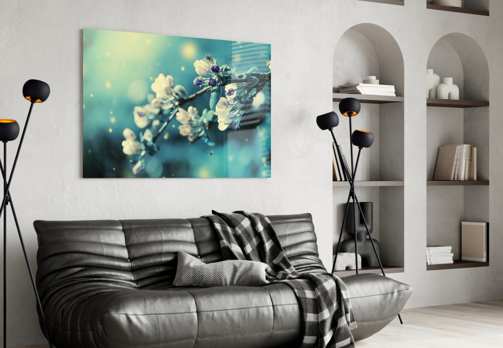 Flower panel adding imaginative warmth to a nursery or child's room