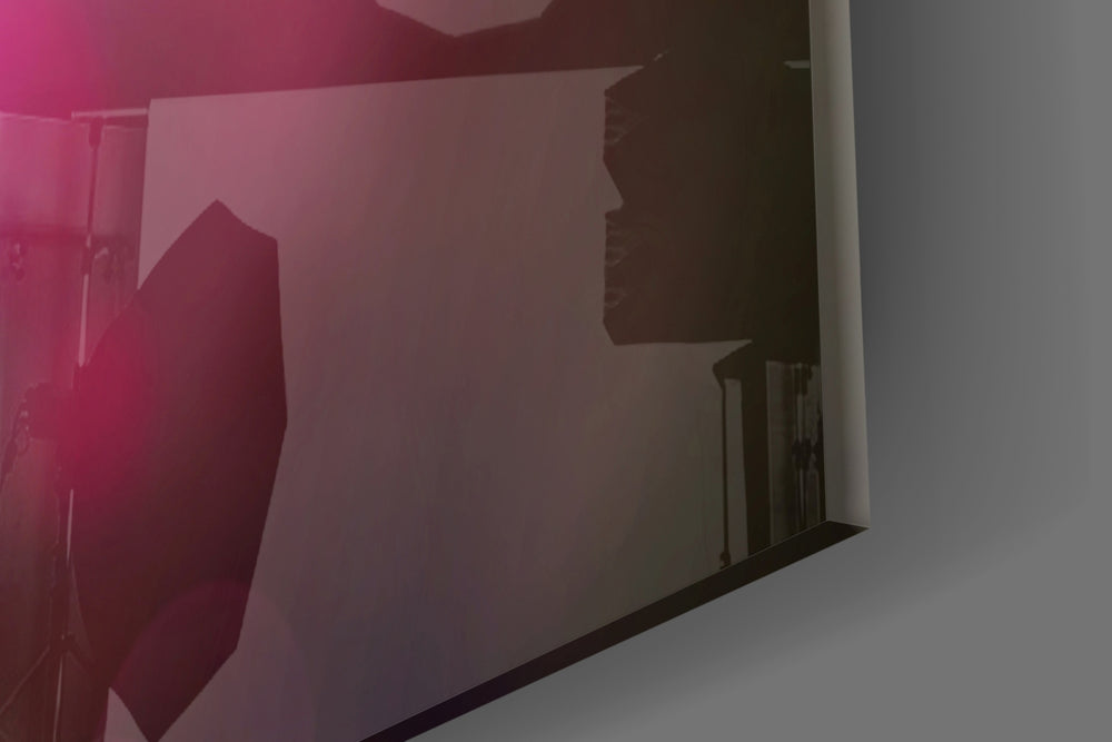 Flower panel catching warm light to reveal its pink palette