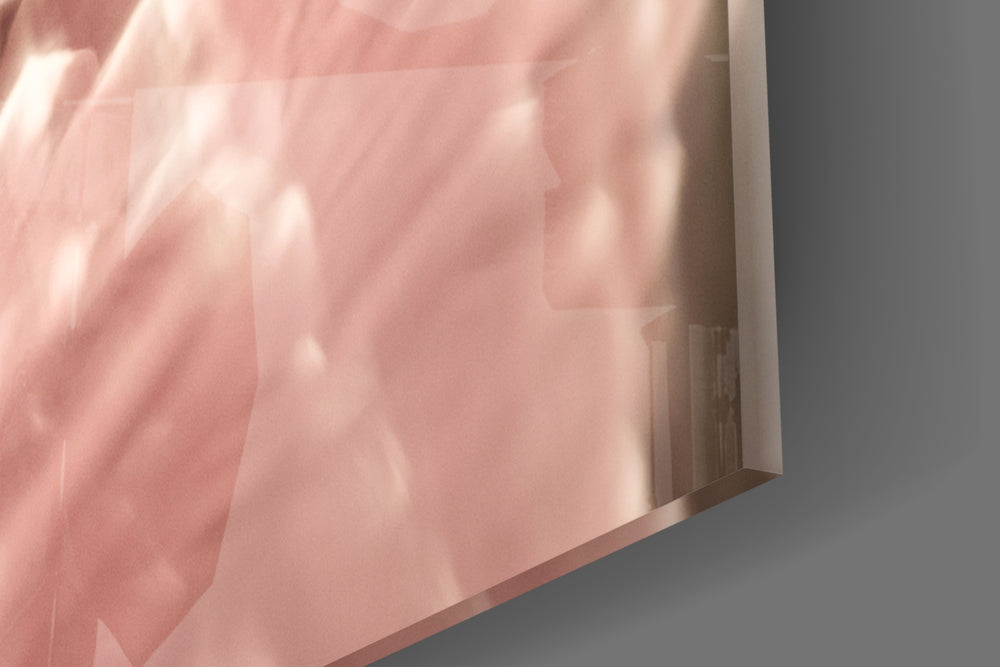 Flower panel catching ambient light to reveal its sepia gradient