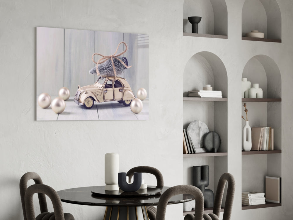 Citroën glass print enhancing a hallway with seasonal sweetness