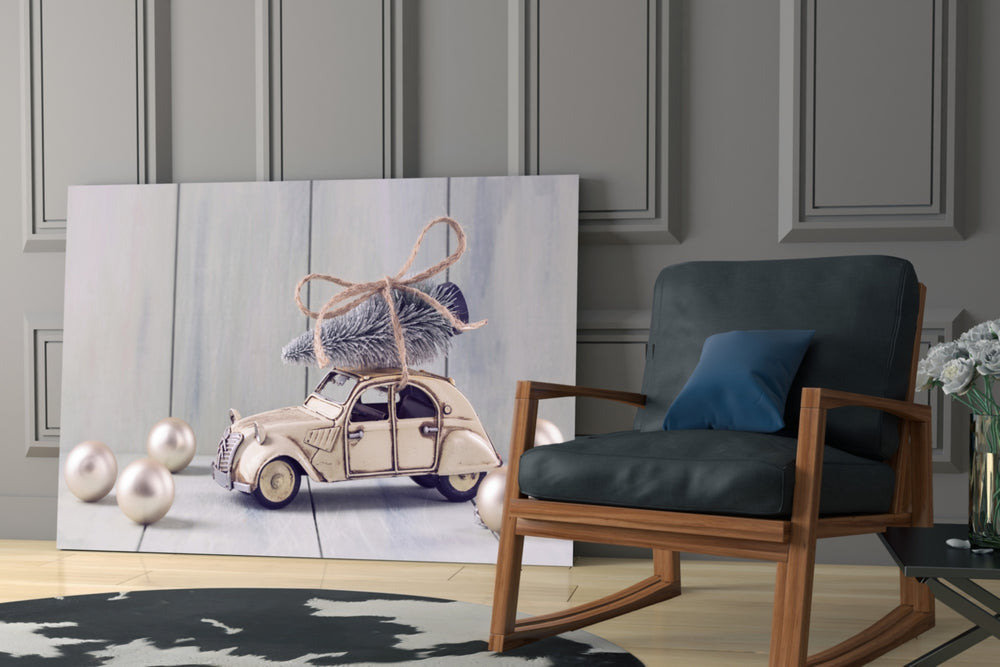 Citroën artwork bringing storybook holiday mood to a reading corner