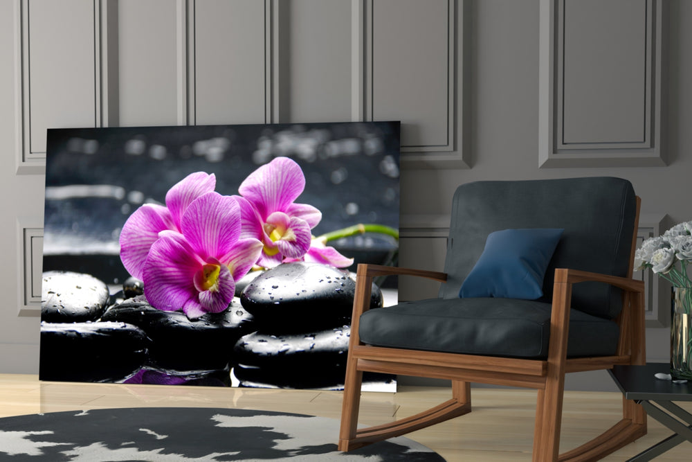 Spa artwork anchoring a retreat space