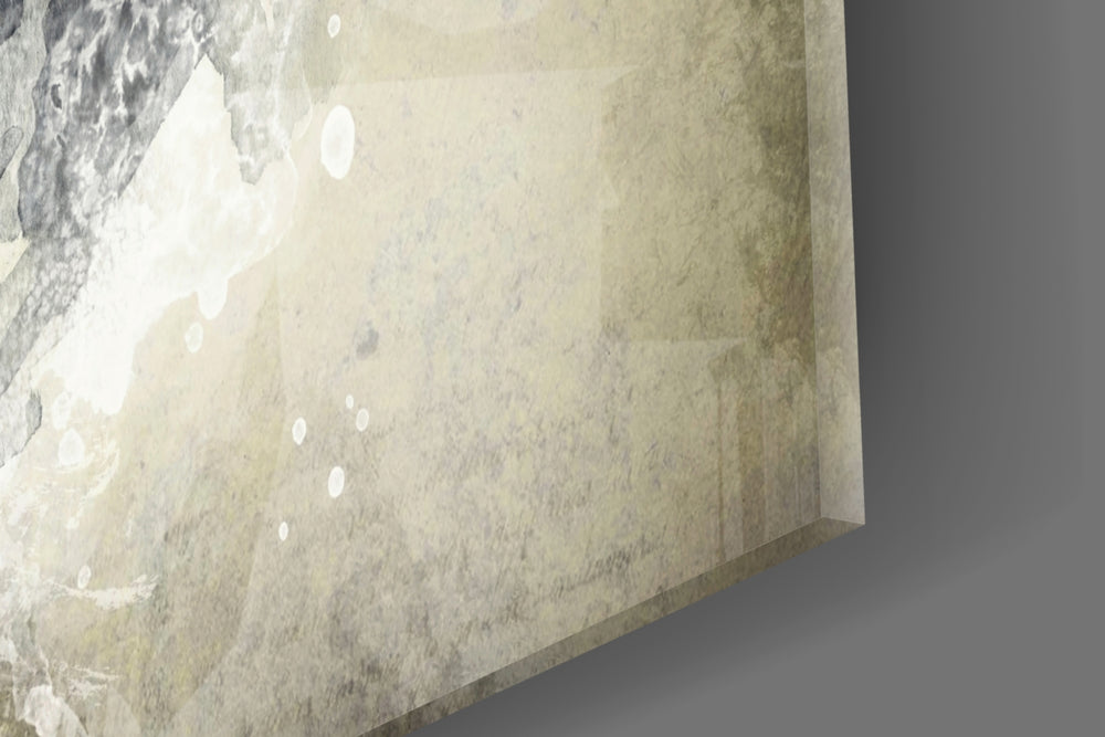 Woman Portrait panel catching ambient light to reveal its ink detail