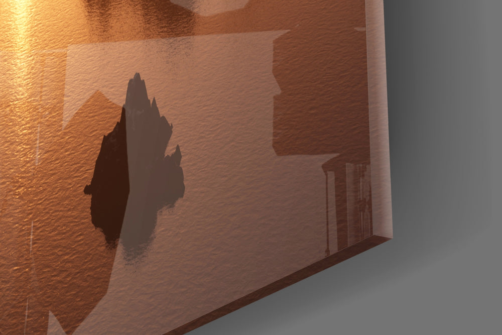 Mountain artwork bringing epic horizon to a living room