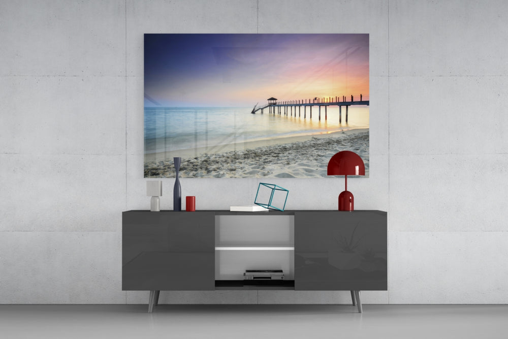 Dock panel catching warm light to reveal its pastel palette