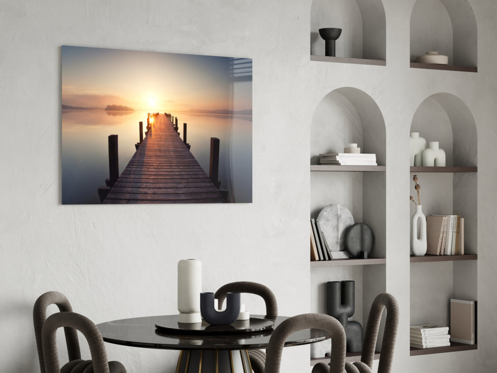 Dock panel adding retreat mood to a bedroom